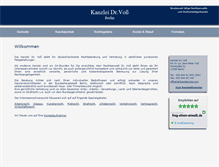 Tablet Screenshot of kanzleivoss.com